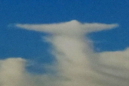 God in the clouds