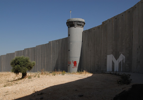 wall with watchtower