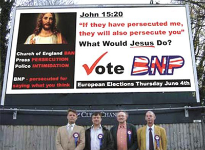 bnp jesus poster