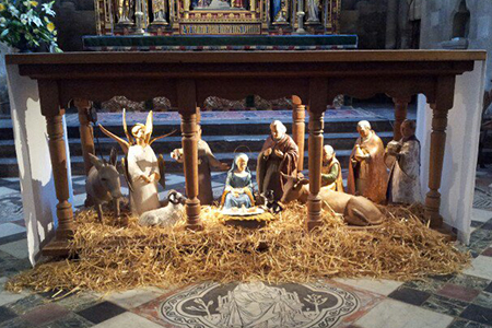 Nativity scene in Oxford