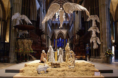 Photo of nativity scene in Salisbury
