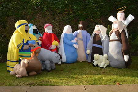 Nativity scene in St Albans