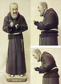 padre pio electric statue