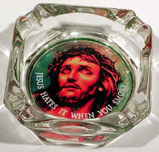 6. Jesus ashtray