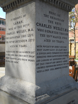 Hinde Methodist, London (Wesley Grave)