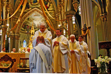 Basilica of the Sacred Heart, Notre Dame, IN (Laying of hands)