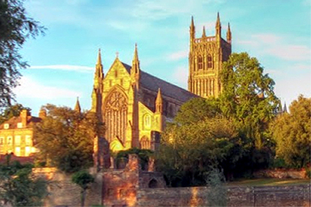 Queen's Birthday at Worcester Cathedral (Exterior)